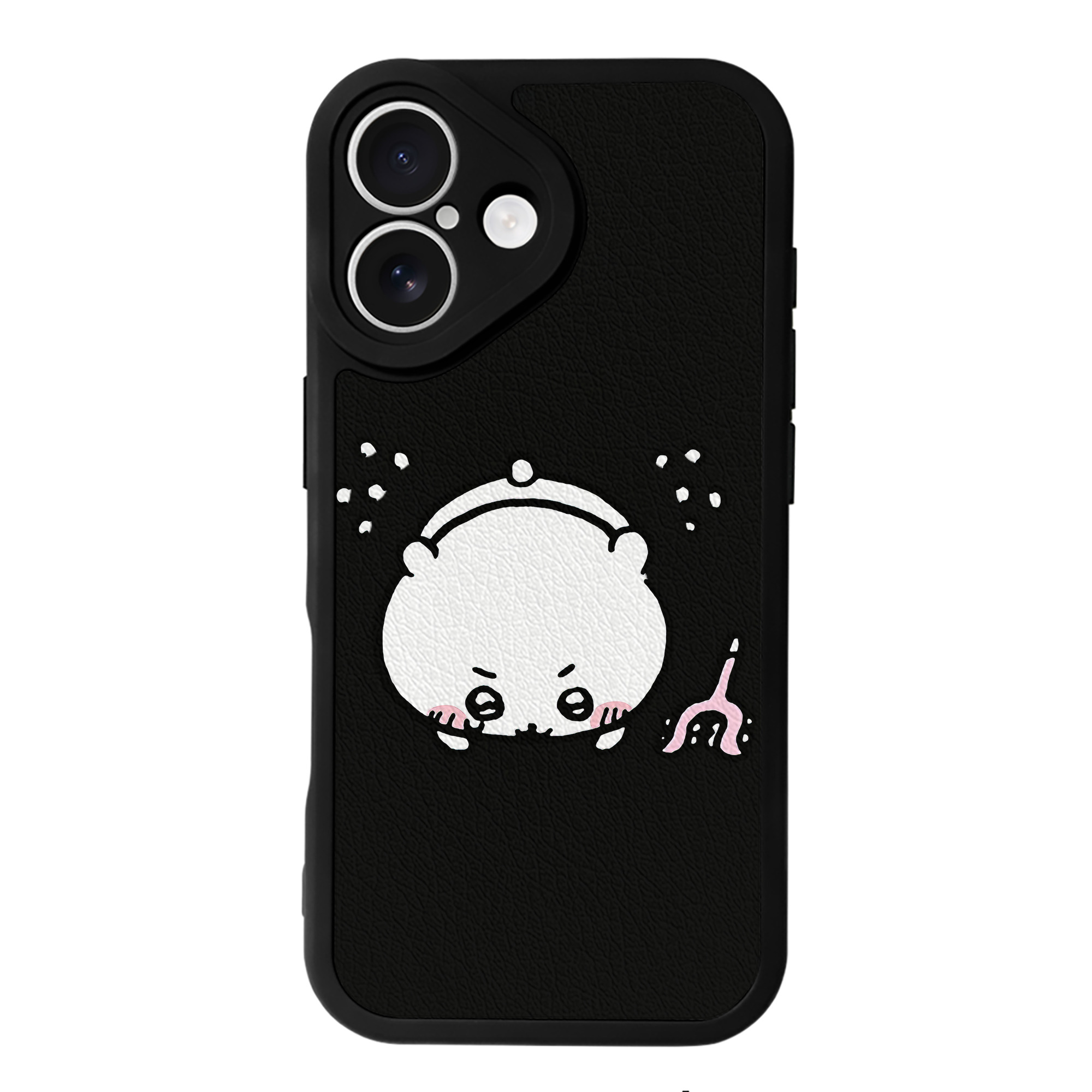 （画像用） ちいかわ ちいかわ Chii-kawa chiikawa 【iPhone 16シリーズ対応】シリコンスマホケース（レザー調） 材質：シリコン